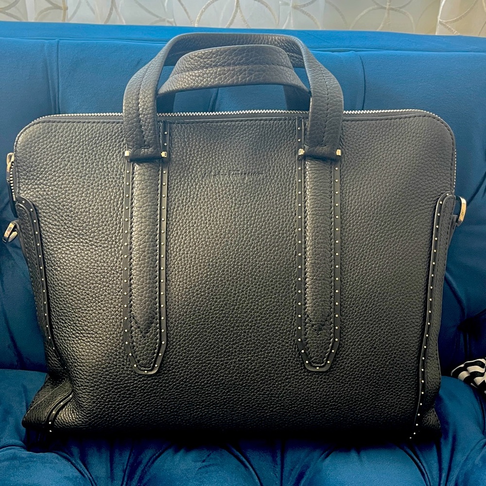 Salvatore Ferragamo men’s leather briefcase